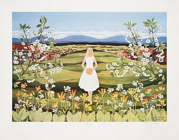 STINA SUNESSON, 2st, offset-tryck, E A, sign.