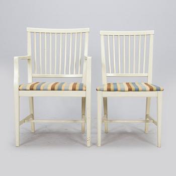 Olli Borg, A 11 pieces "Anjala" dining suite by Asko, 1960/70s.