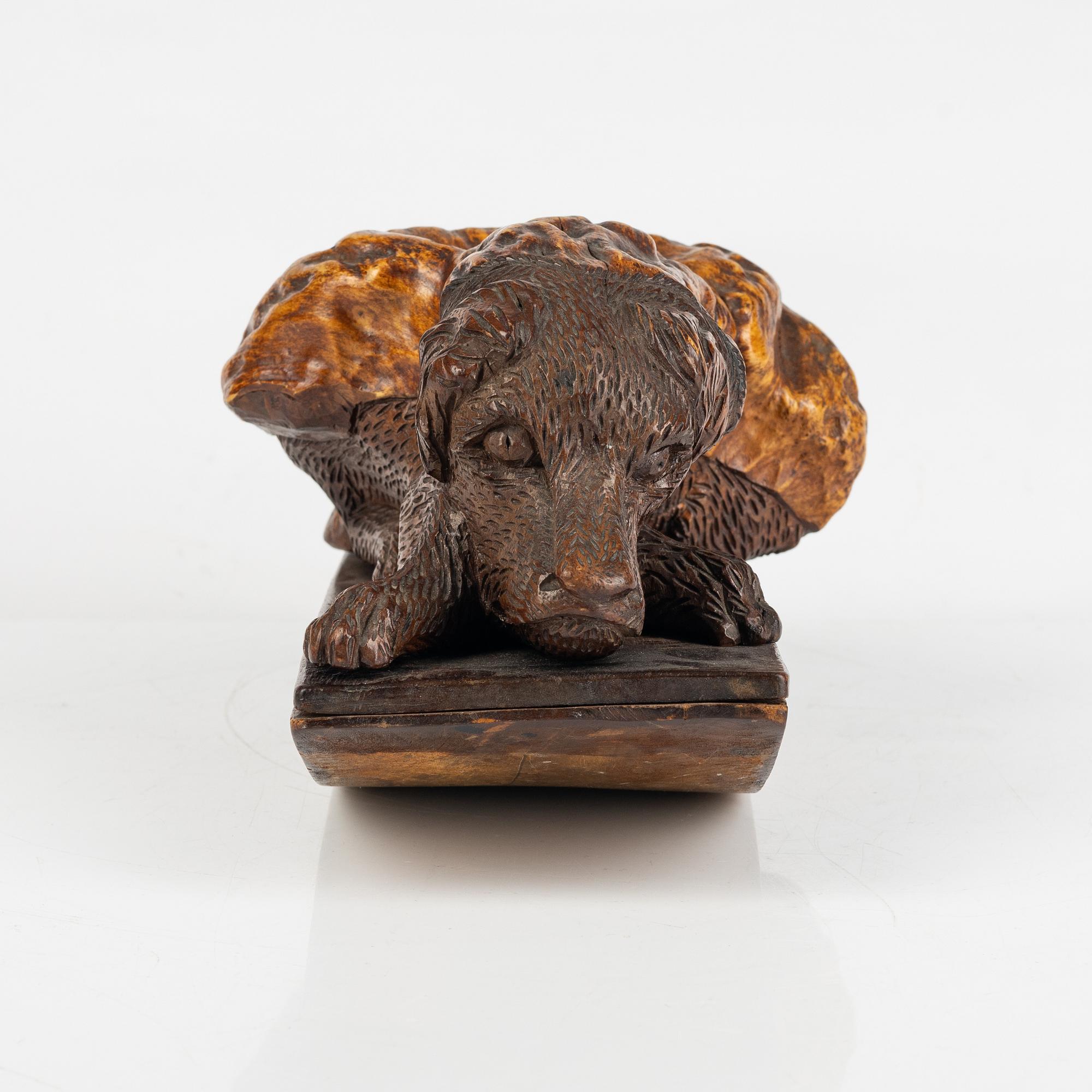 A carved wood ink dryer, second half of the 19th Century.