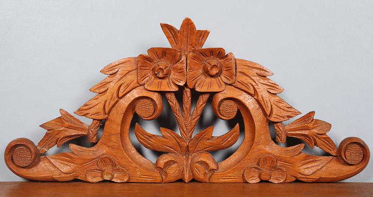 VÄGGHYLLA, sent 1800-tal.