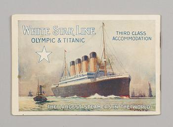 A White Star Line Agent's Brochure, OLYMPIC & TITANIC.