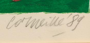 Beverloo Corneille, litografi signerad daterad  och numrerad 89 EA.