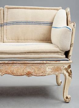 Soffa, Sverige, 1700-talets andra hälft, Rokoko.