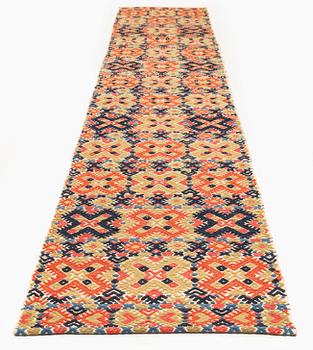 Bänkalängd, krabbasnår, ca 344 x 51 cm, Herrestads härad, Skåne, 1800-talets första hälft.
