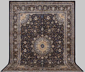 Carpet, Kashmar, approx. 400 x 302 cm.