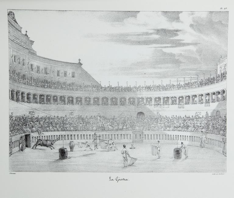 FAKSIMIL, "Un an à Rome et dans ses environs", efter Antoine-Jean-Baptiste Thomas, , numrerad 438/999, utgiven 1972.