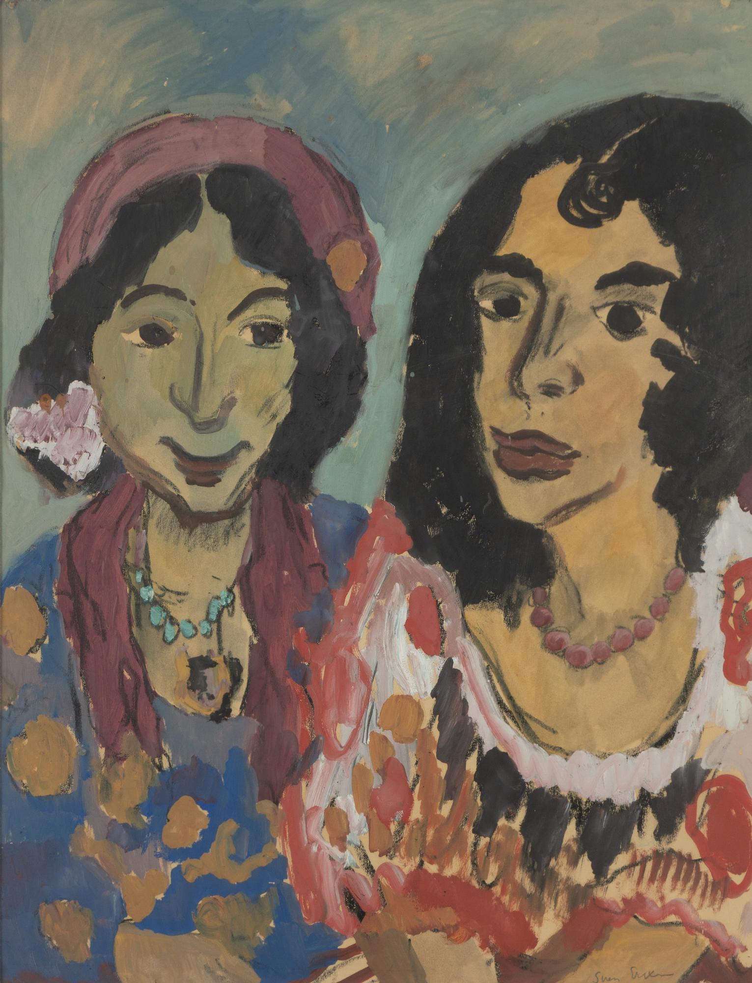 Sven X:et Erixson, Translation: "Two women.".