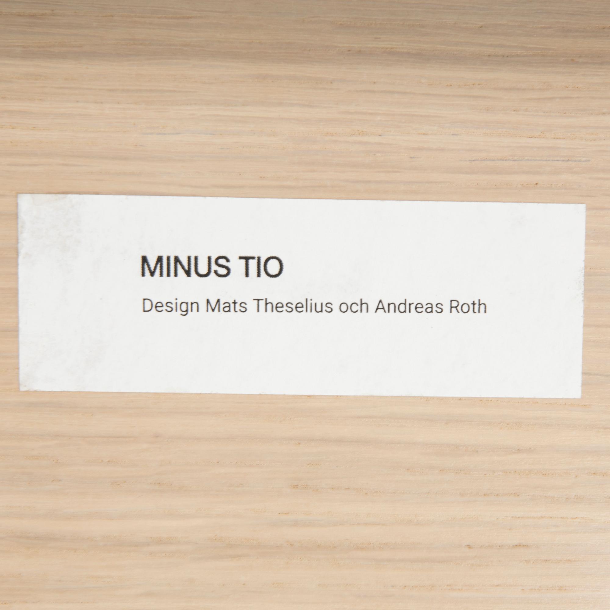 Mats Theselius och Andreas Roth bänk/sidobord "Lodger" för Minus 10 Malmö.