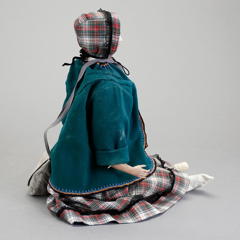 DOCKA, delvis porslin, 1800-talets andra hälft.