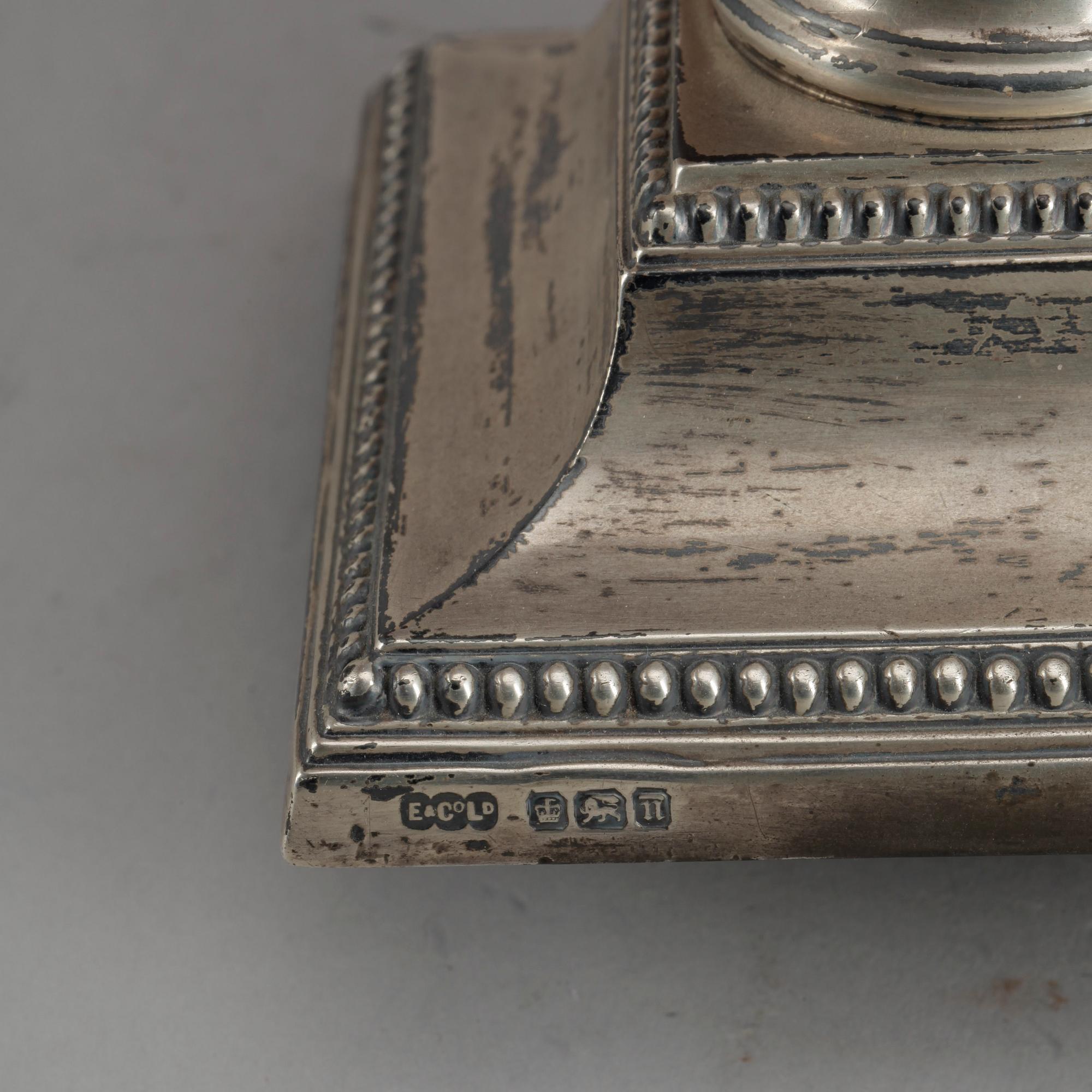 KOLONLJUSSTAKE, silver, Elkington & Co Ltd, Sheffield, 1905.