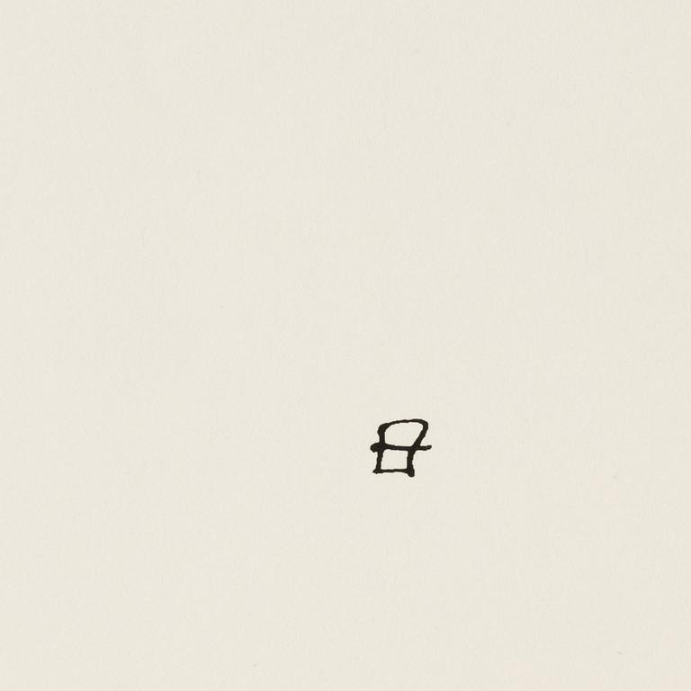 Eduardo Chillida, silkscreen, 1982, signed in print.
