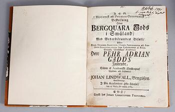 PARTI BÖCKER, 6 st, bl.a "Memorabilium", Johannis Schefferi, 1672.