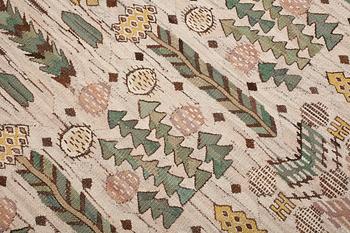 DRAPE. "Taraxacum". Tapestry weave. 258 x 150,5 cm. Signed MMF.