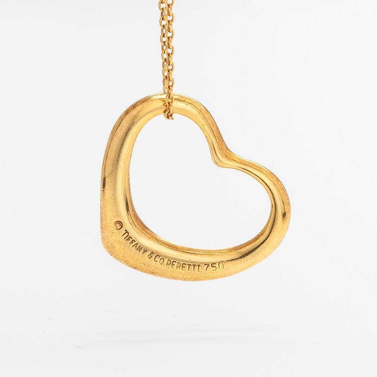 Tiffany & Co, Elsa Peretti, halsband, "Open Heart", 18K guld.