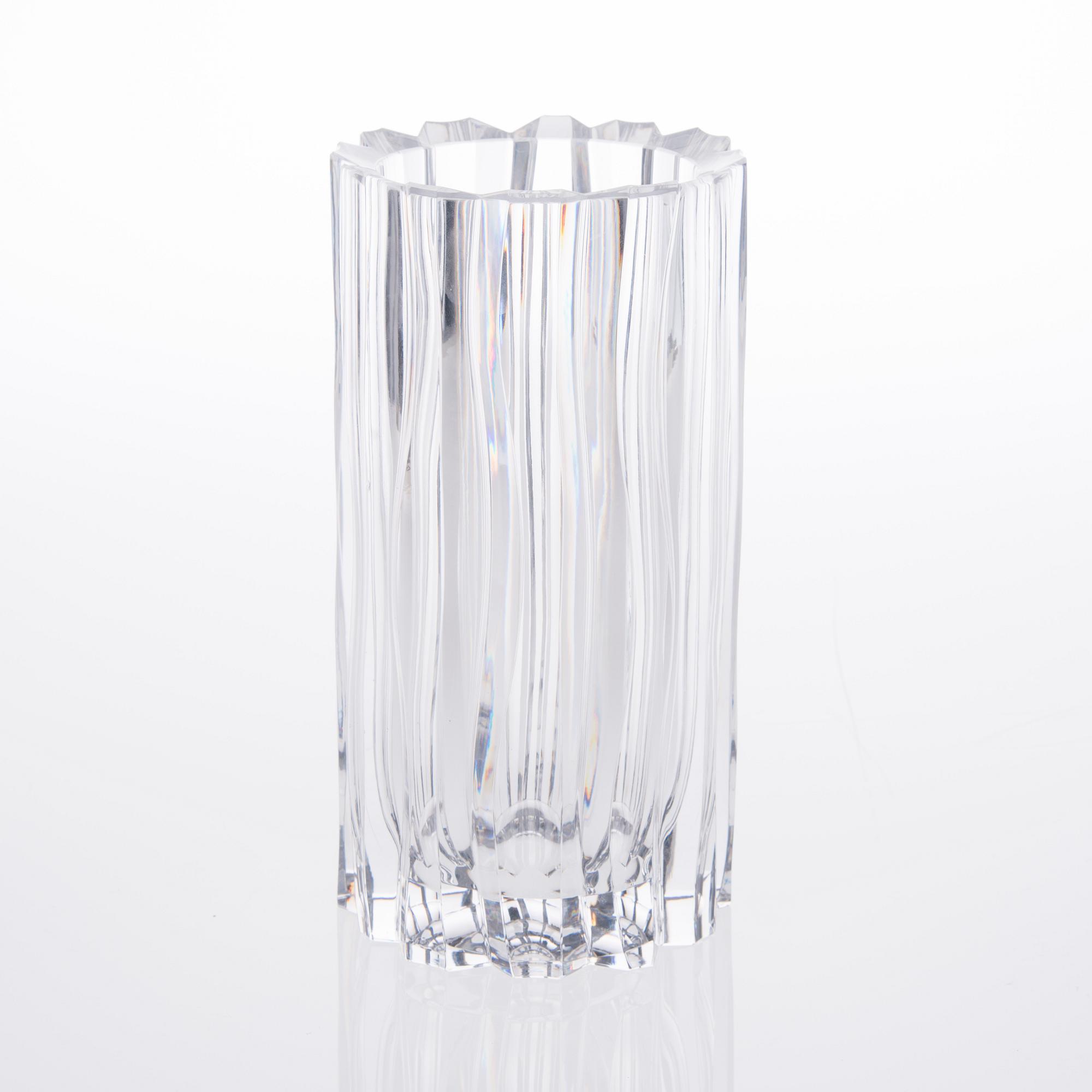 VAS, glas, signerad Aimo Okkolin, Riihimäen Lasi Oy.