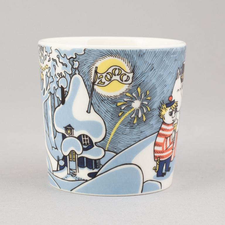 Moomin mug, porcelain, 'Millenium', Finland, 1999-2000.