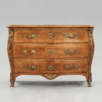 A Swedish Rococo commode by Christian Linning (master in Stockholm 1744-1779).