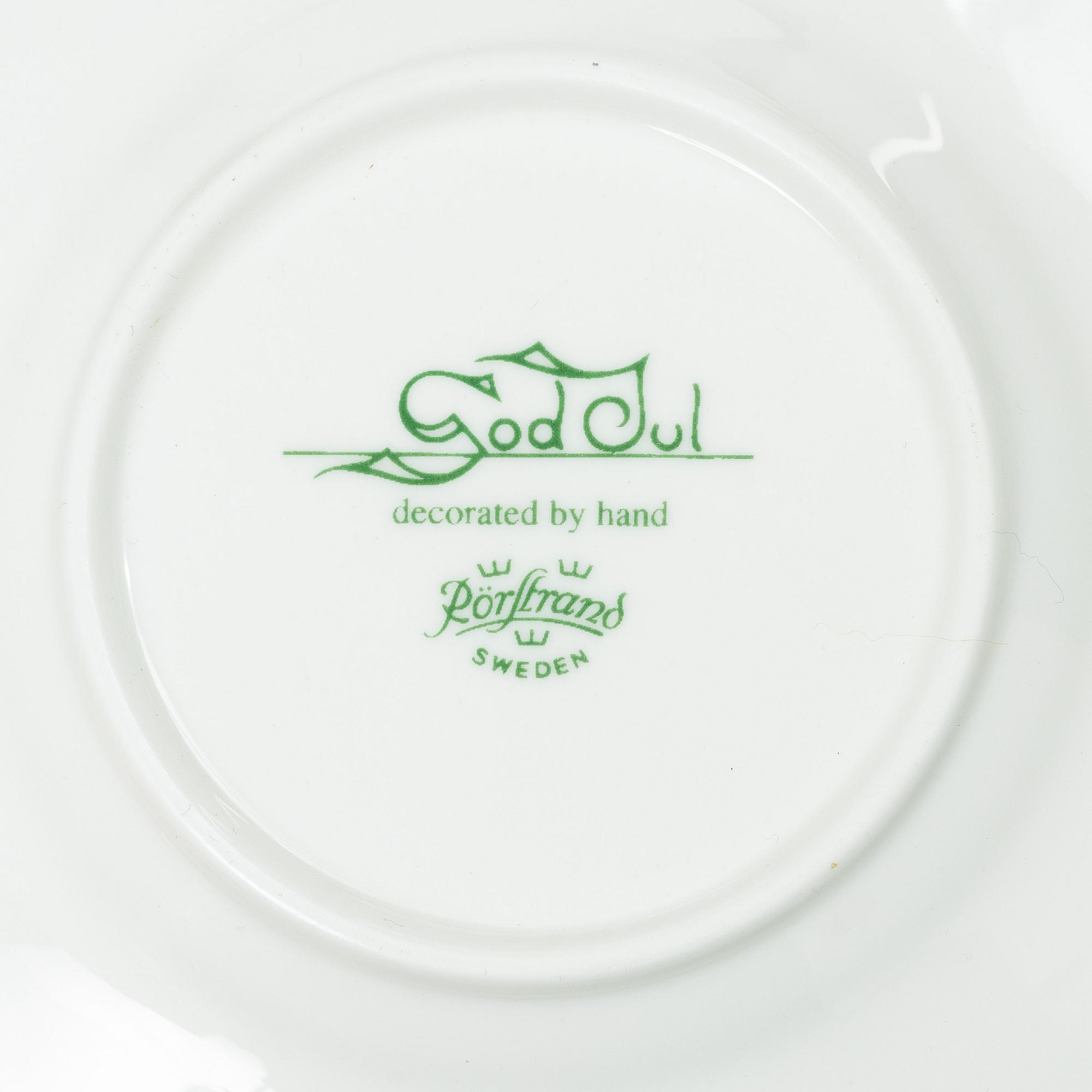A piece "God Jul" dinner set by Gustavsberg and Rörstrand.