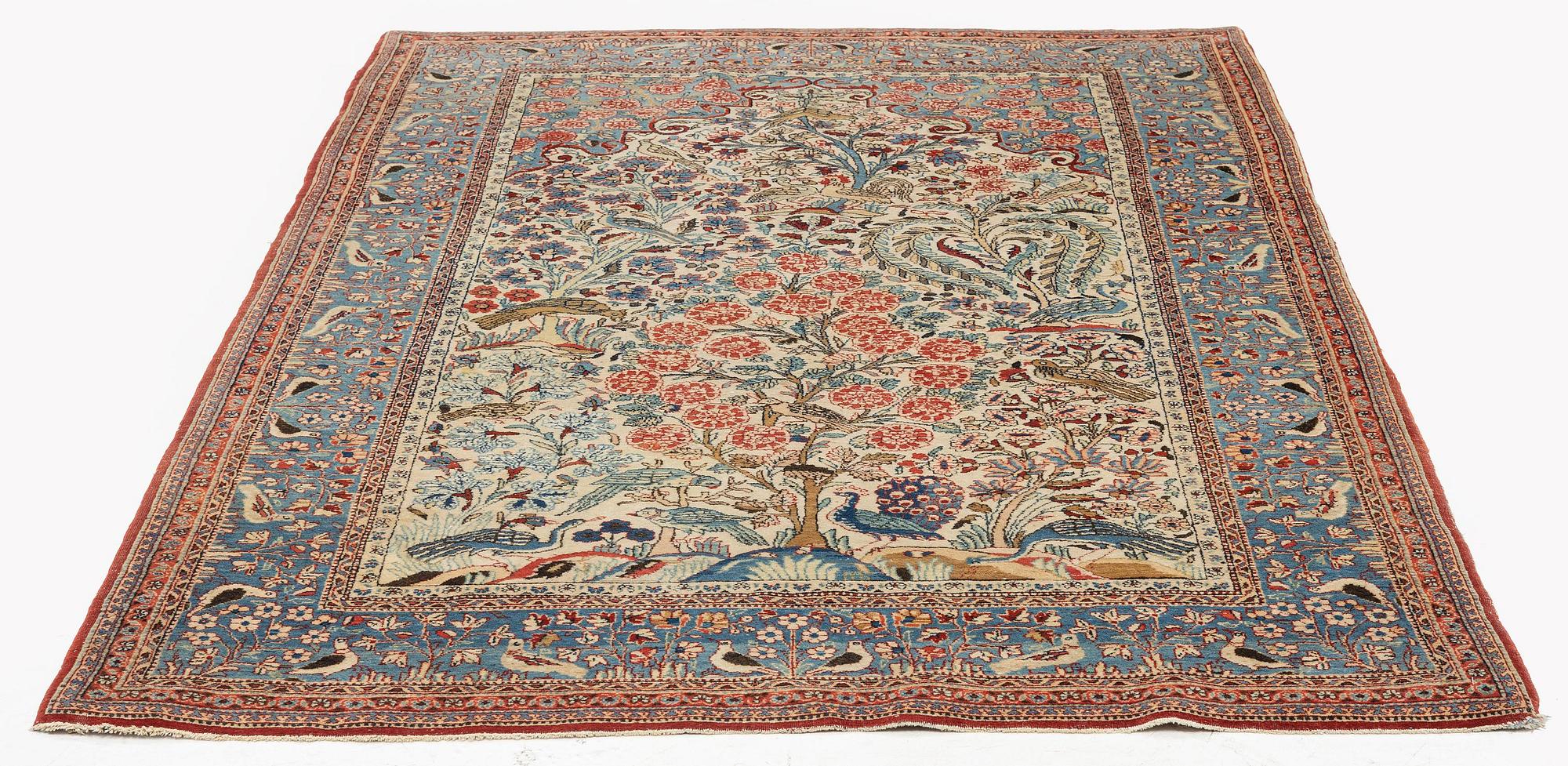 An antique Keshan, Dabir, c. 210 x 120 cm.