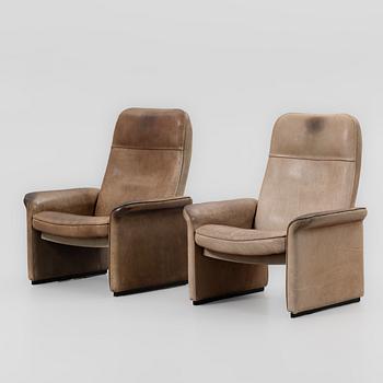 Armchairs, a pair, model “DS 50”, De Sede, Switzerland, 1970s.