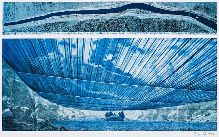 Christo & Jeanne-Claude, "Over the River, Project for Arkansas River, State of Colorado, USA".