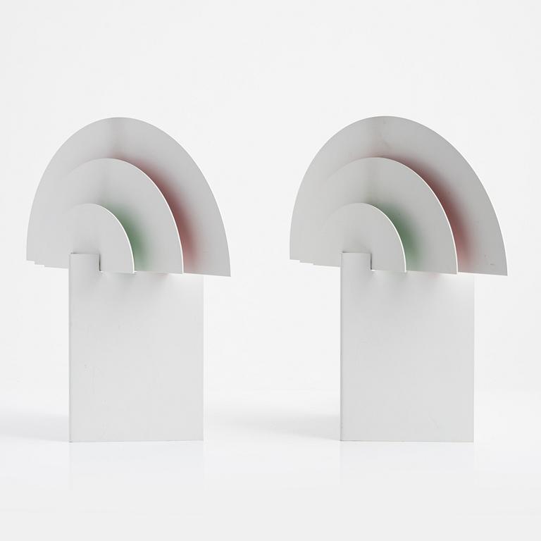 Olle Andersson, a pair of 'No neon' wall lamps, Boréns, 1980's/90's.