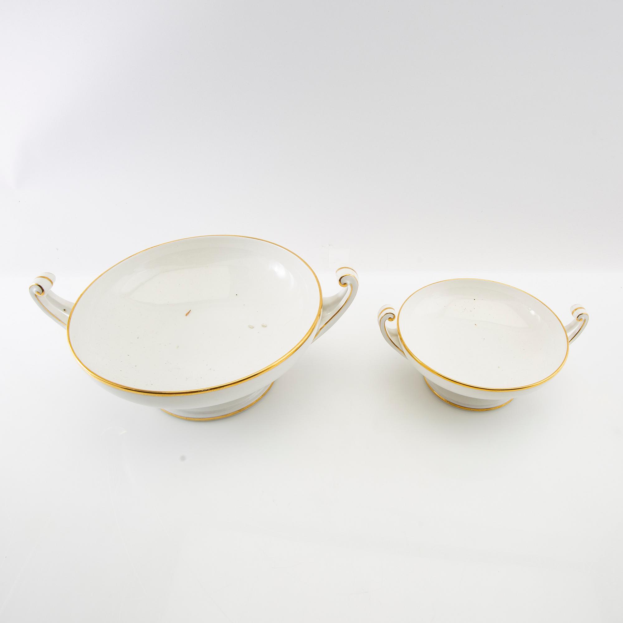 Service approximately 61 pieces Rörstrand first half of the 20th century porcelain.