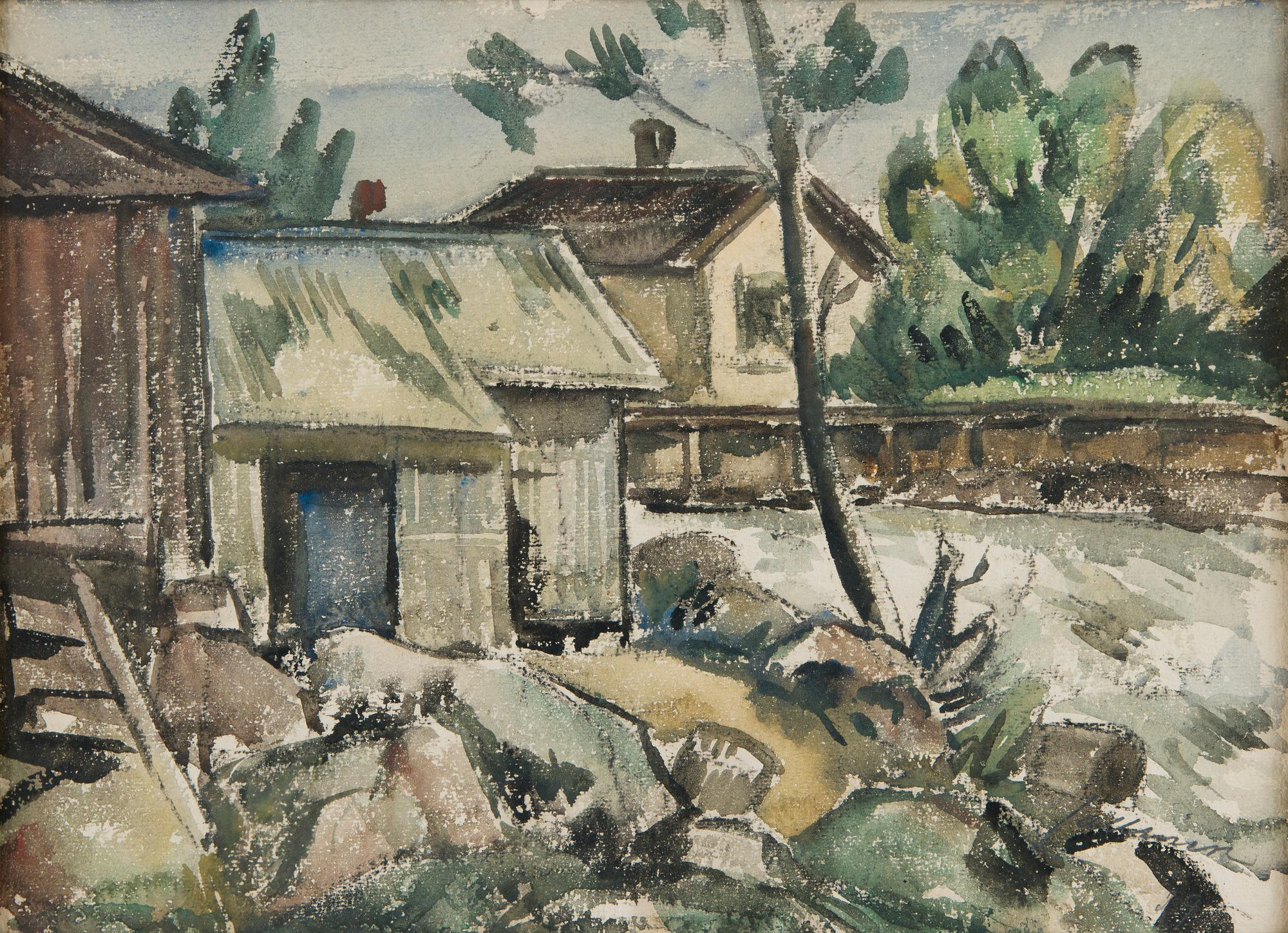 Tyko Sallinen, Vy vid å.