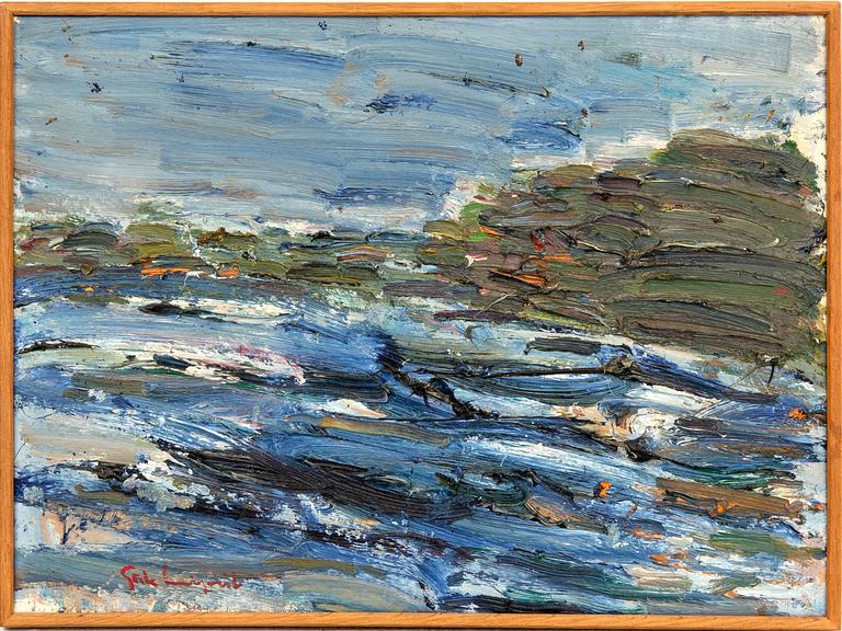 Gösta Lindqvist, oil on canvas, signed.