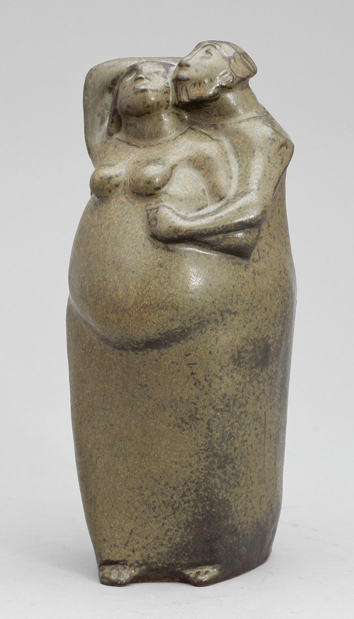 ÅKE HOLM, skulptur, lergods, sign.