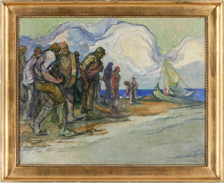 EMIL ZOIR, olja på duk, sign.