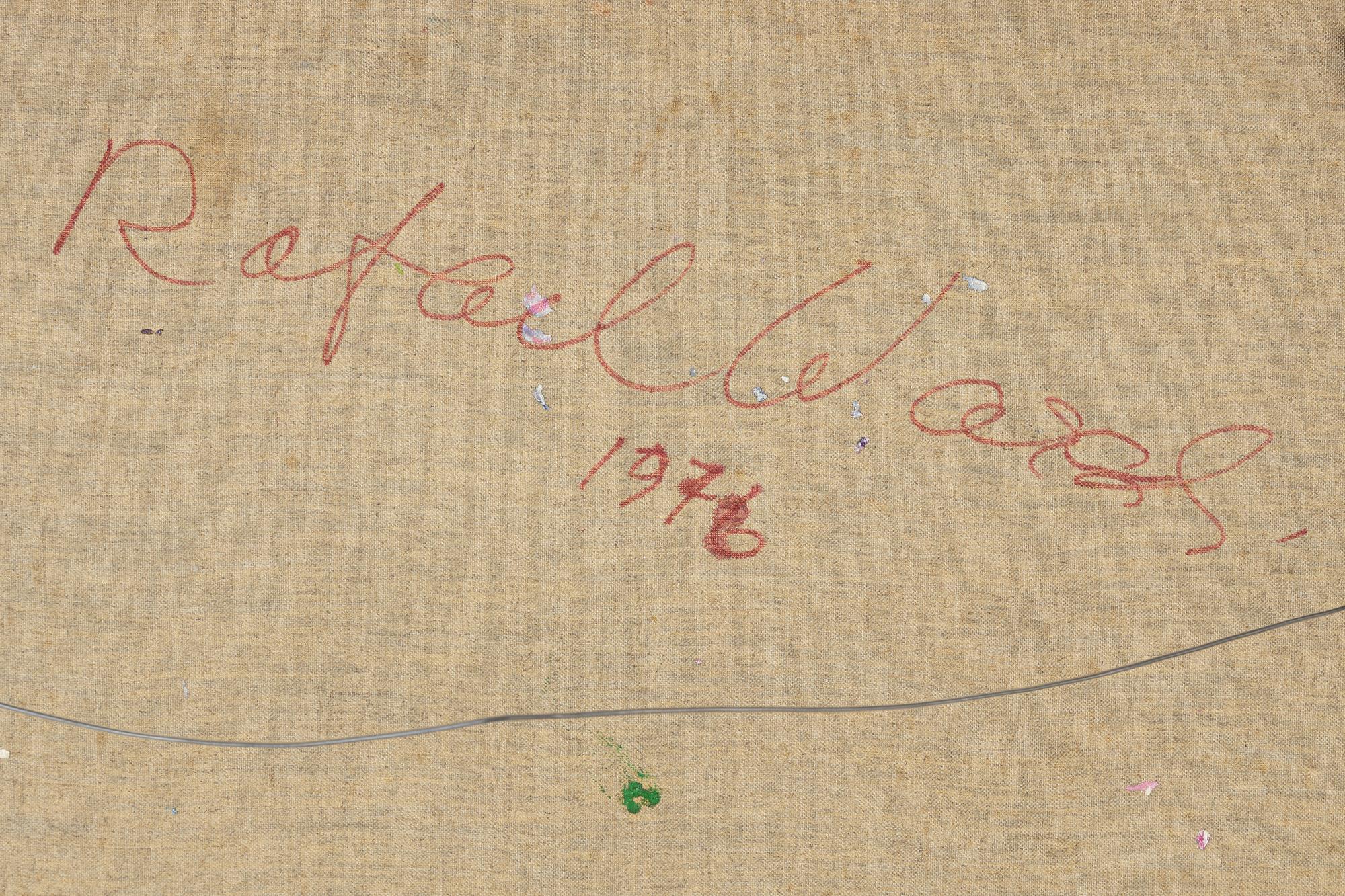 Rafael Wardi, oil on canvas, signed and dated 1976 verso.