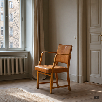 G.A. Berg, armchair, Stockholm, 1940s.