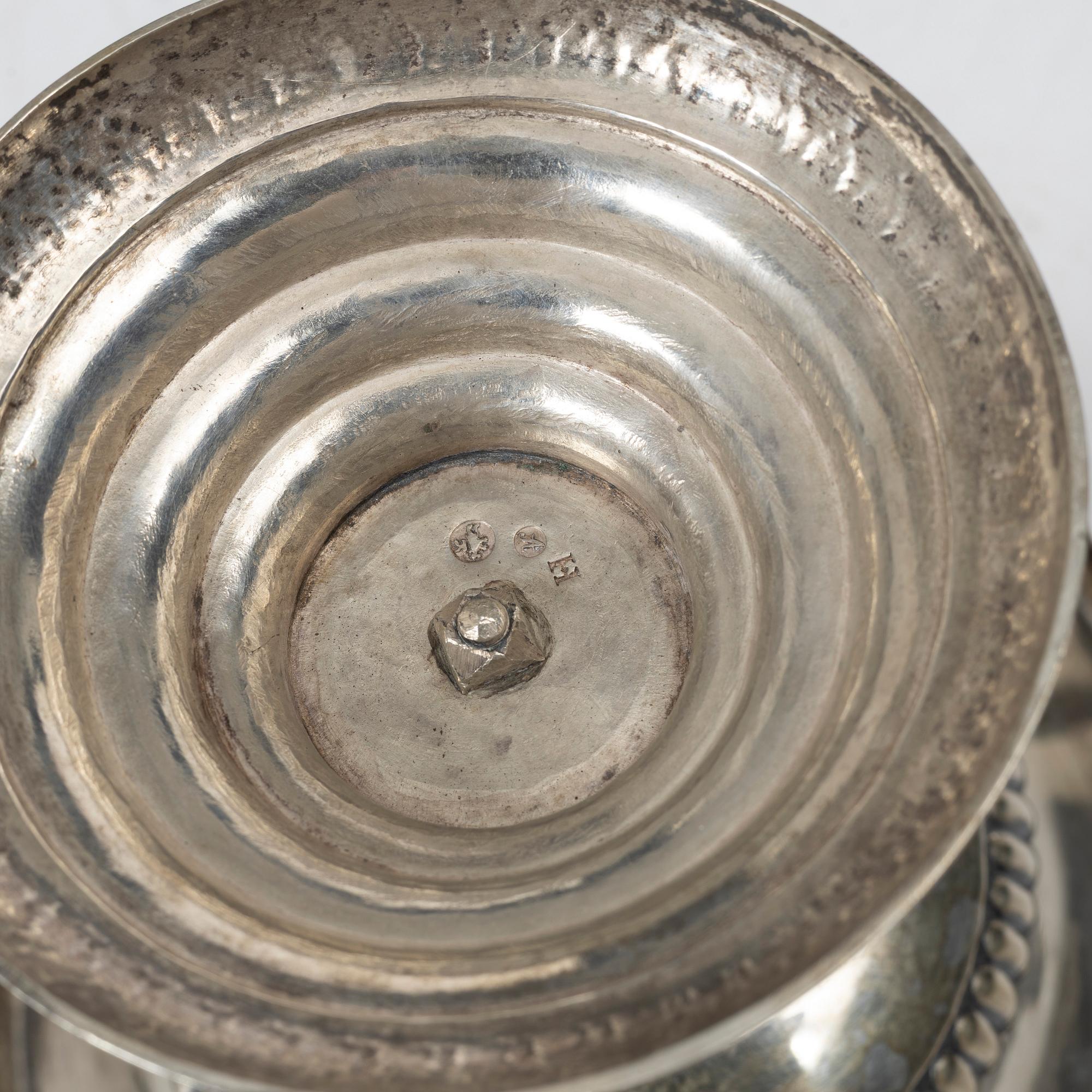 Goblet on foot, silver, Empire, Berlin, Germany, first half of the 19th century.