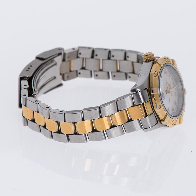 ARMBANDSUR, dam, Tag Heuer Aquaracer 300m, stål. Original box, manual.