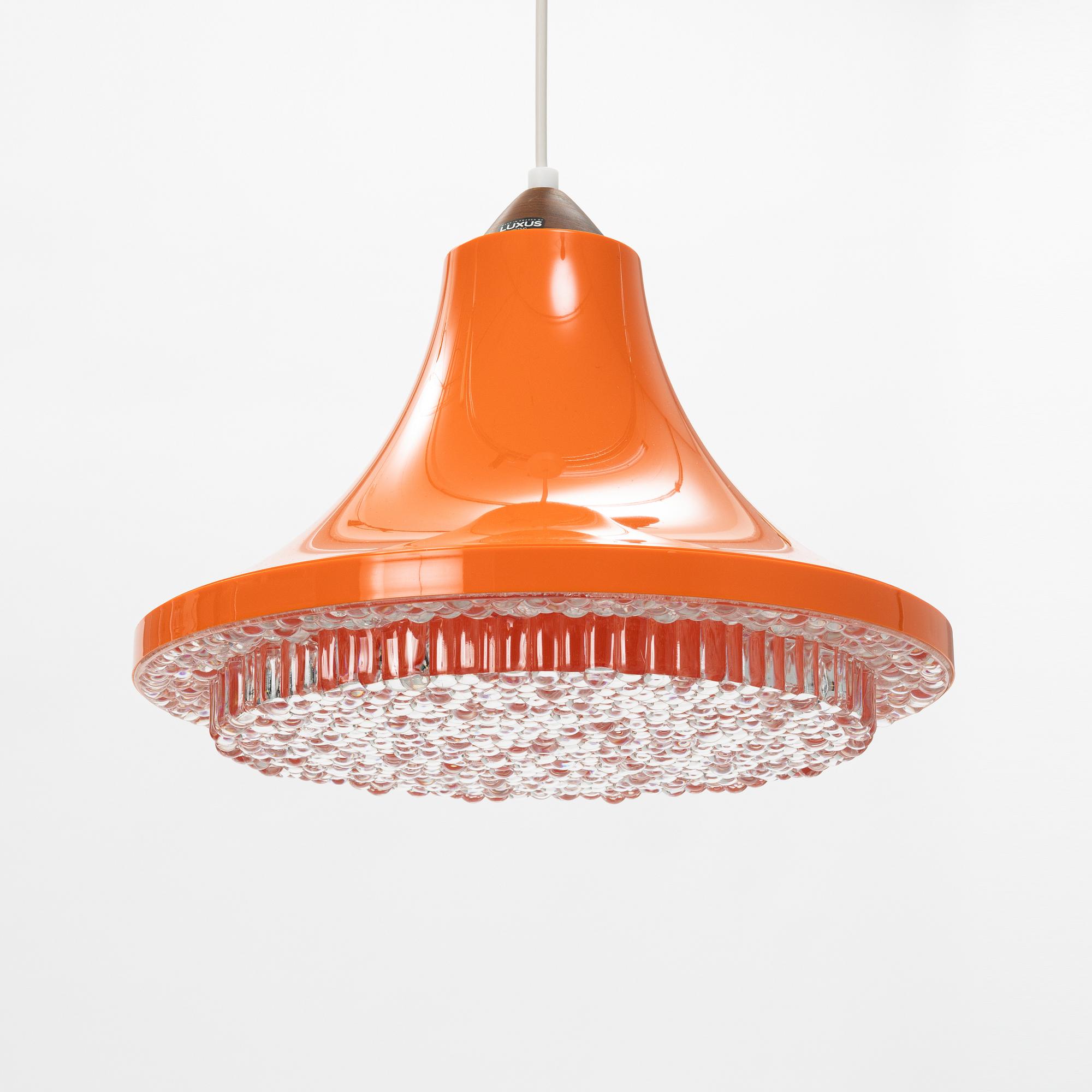 Uno & Östen Kristiansson, a plastic ceiling light, Luxus, Vittsjö.
