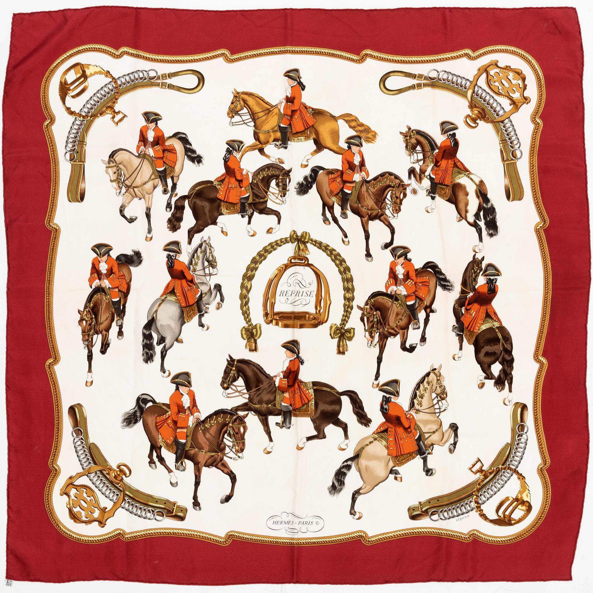 Hermès, scarves, 2 st.