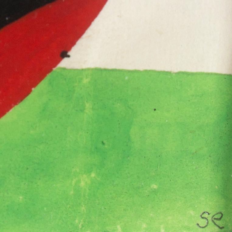 STEN EKLUND, gouache, signerad.