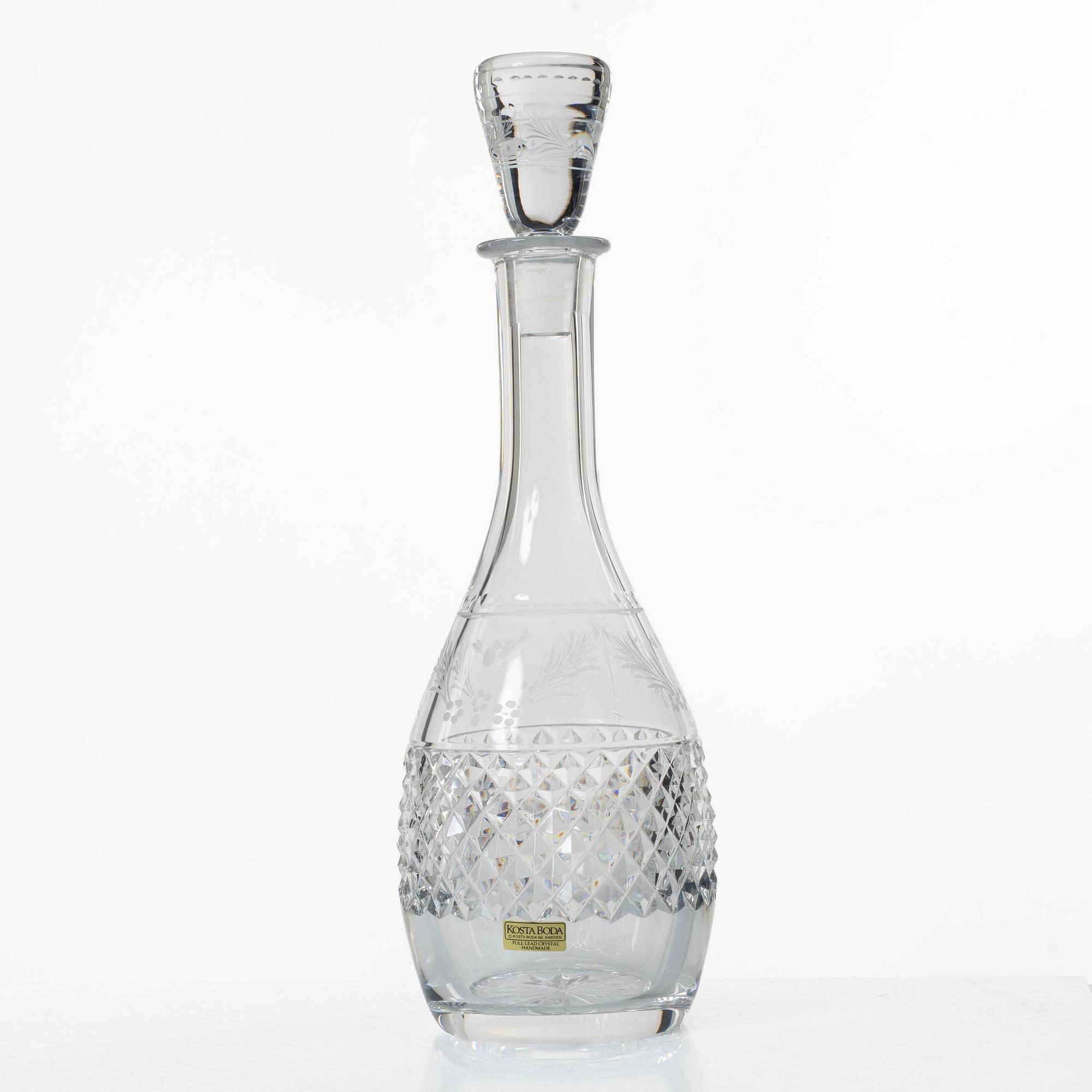 Kosta, A 23 pieces glass service, “Elvira Madigan”, 20th century.