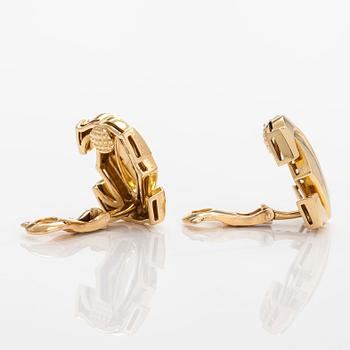 Cartier, örhängen, "Penelope Double C", 18K guld med certifikat.