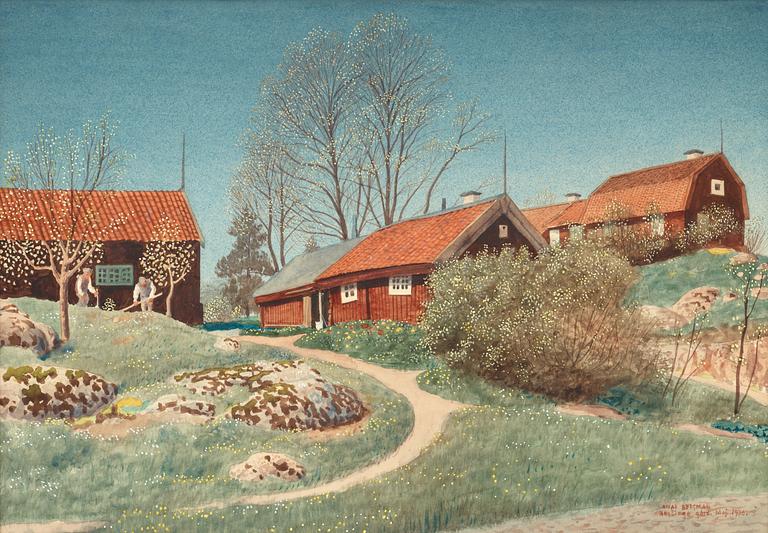 Oskar Bergman, "Neglinge gård" (Neglinge farm).