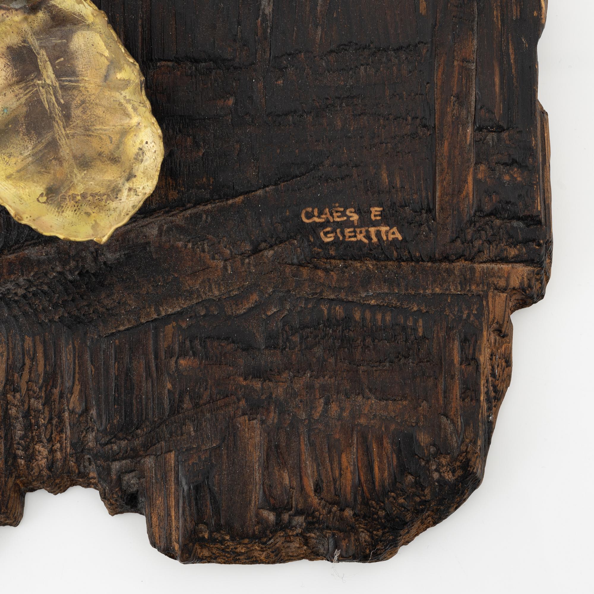 Claës E. Giertta, skulptur, signerad.