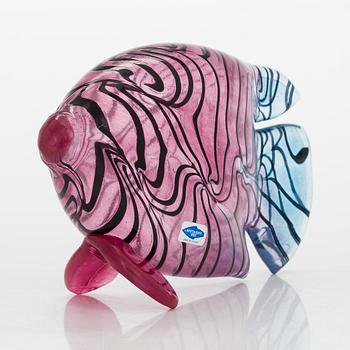 Kerttu Nurminen, a glass sculpture signed K. Nurminen, Nuutajärvi.