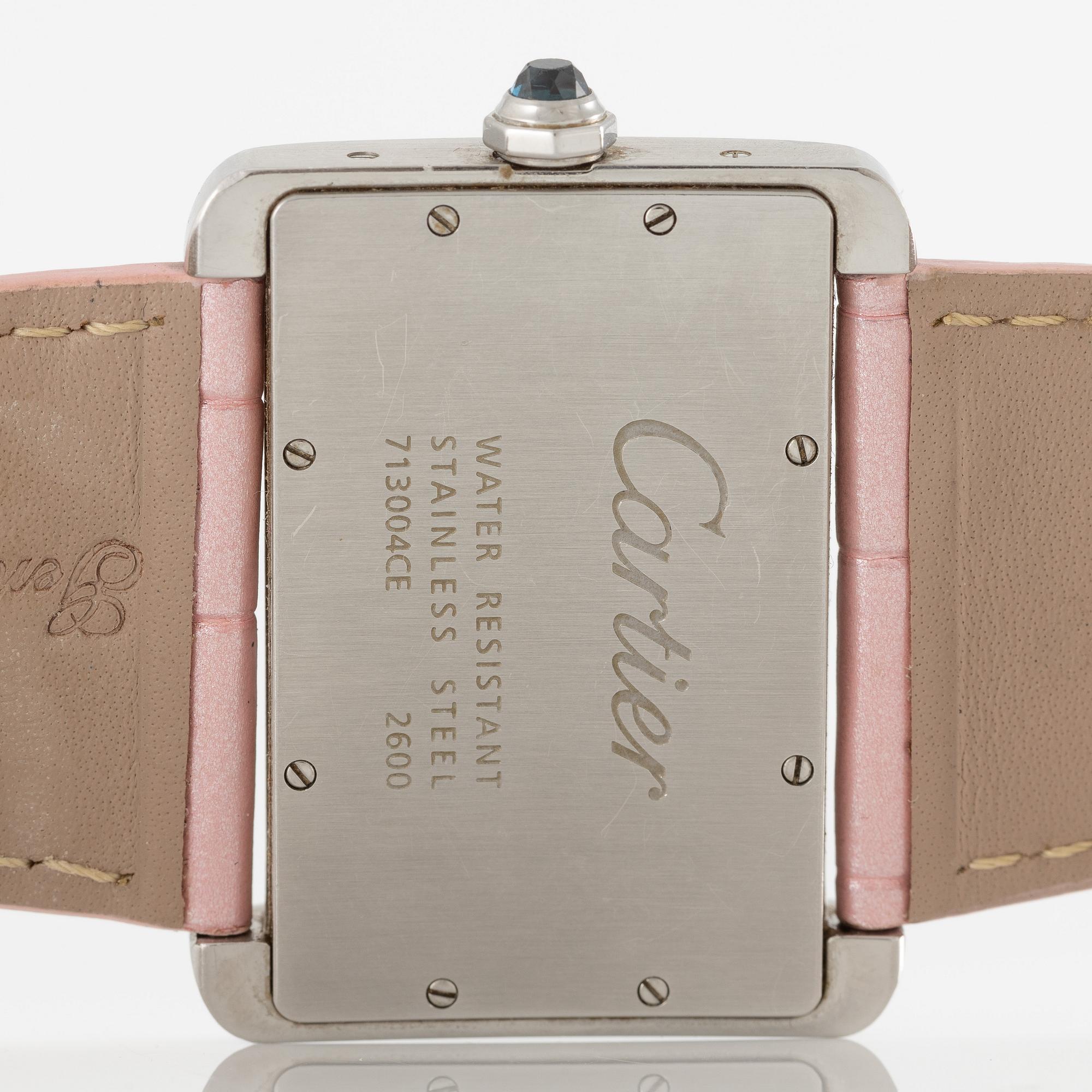 Cartier, Tank Divan, wristwatch, 38.5 x 24.5 (30.5) mm.