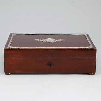 SKRIN, trä/silver, WA Bolin, Stockholm, 1924, stämplad.