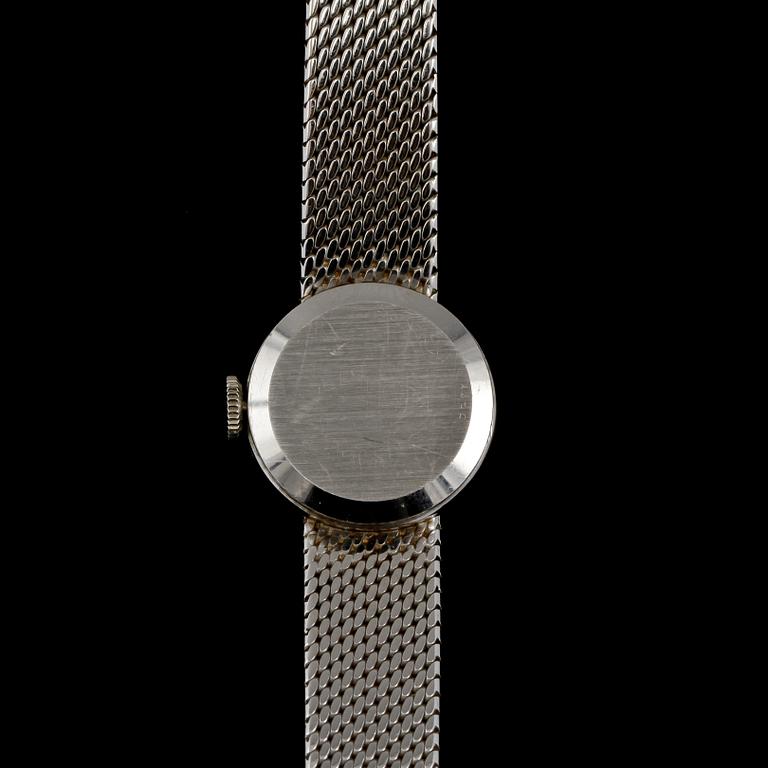 DAMARMBANDSUR, 18k vitguld, IWC, omkring 1900-talets mitt.