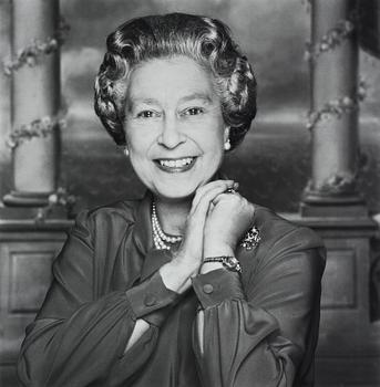 207. Terry O'Neill, "Queen Elizabeth II, Buckingham Palace, 1990".