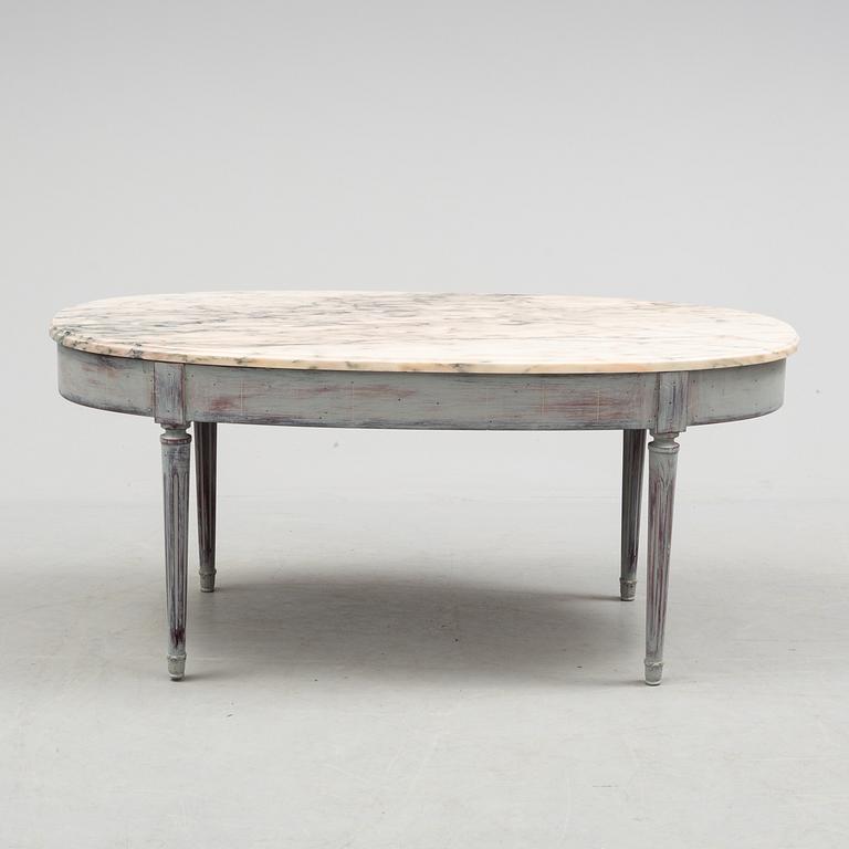 A swedish gustavian style coffee table from the late 20th century.