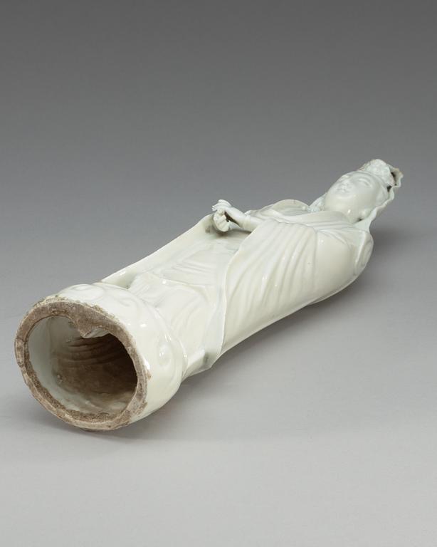 GUANYIN, blanc de chine. Qing dynastin (1644-1912).