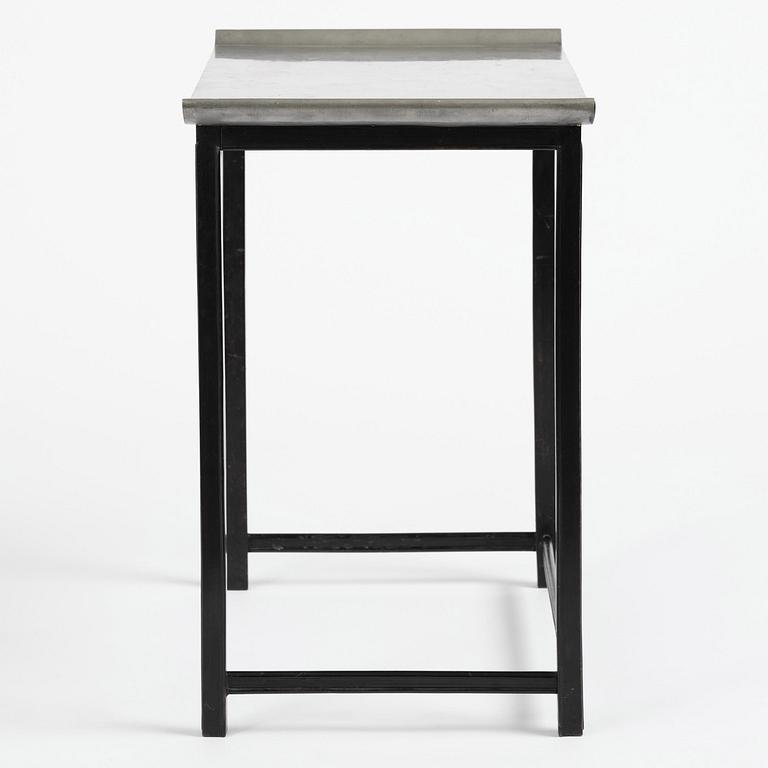 Firma Svenskt Tenn, a pewter top tea table model "A 423", Stockholm, 1930s.